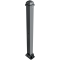 Ornamental bollard | steel tube 70 x 70 mm | series 473B | foldable, self-engaging lockto be fixed by plugs, with base plate 100 x 150 mm | with Euro profile cylinder lock and three keys | without eyelet
